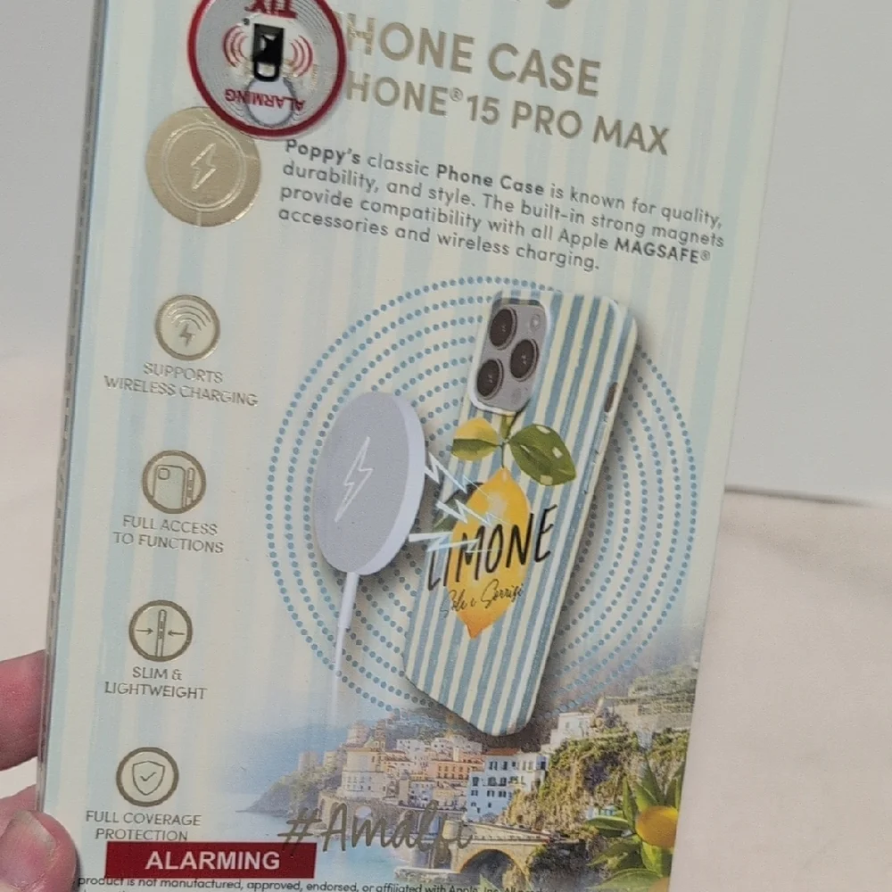 XO Poppy  iPhone 15 Pro Max Case #Amalfi Limone